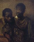 Rembrandt Peale Two young Africans. oil
